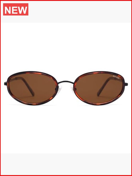 Oval Polarized Sunglasses with UV400 TAC Lenses, Retro Vintage Sunnies for main image 6